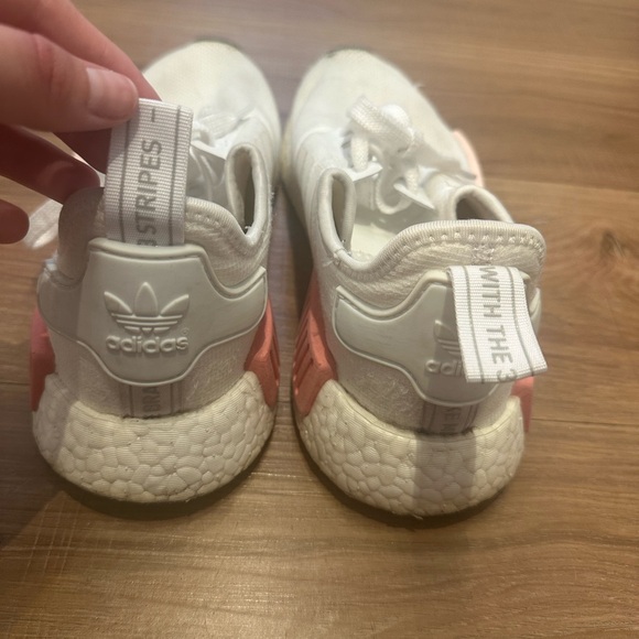 ADIDAS PINK AND WHITE ATHLETIC SHOES SIZE 8 - Picture 4 of 5